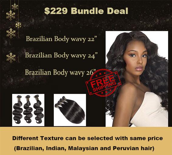 Virgin Human Hair #1B Body Wavy Black 22/24/26 Inches (3 X 100g) Virgin Human Hair #1B Body Wavy Black 22/24/26 Inches (3 X 100g)