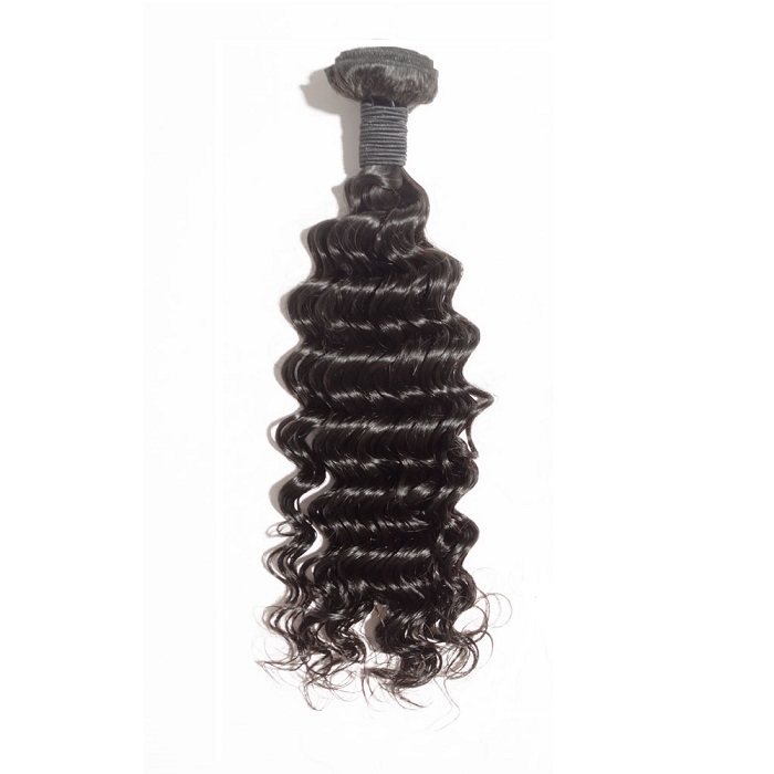 Virgin Indian Hair #1B Deep Curly Black 10 Inch (100g) Virgin Indian Hair #1B Deep Curly Black 10 Inch (100g)