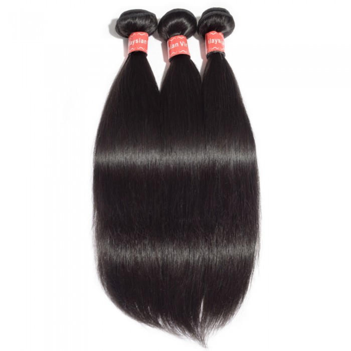 Virgin Malaysian Hair #1B Straight Black 26 Inch (100g) Virgin Malaysian Hair #1B Straight Black 26 Inch (100g)